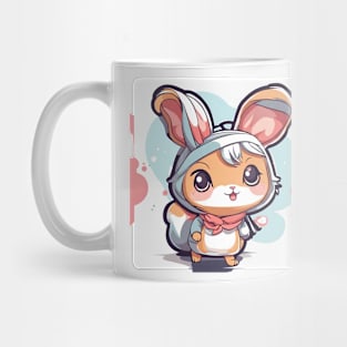 Cute rabbit cartoon anime-Bunny funny Mug